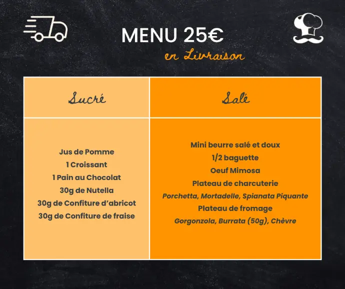 brunch mariage livraison à domicile petit-déjeuner